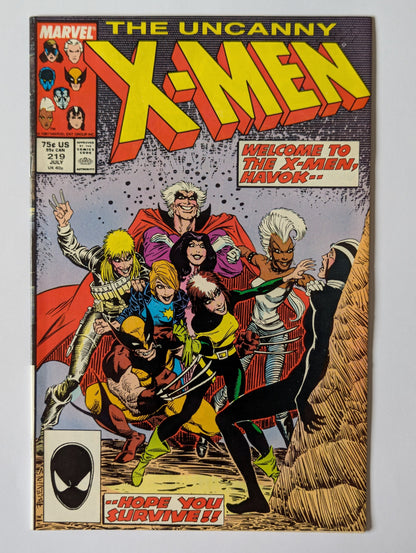 Uncanny X-Men #219 Marvel Comics