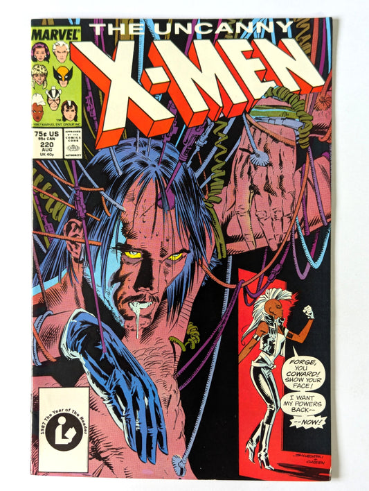 Uncanny X-Men #220 Marvel Comic Book