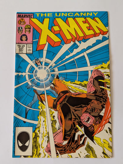 Uncanny X-Men #221 Marvel Comic Book First Appearance of Mr Sinister