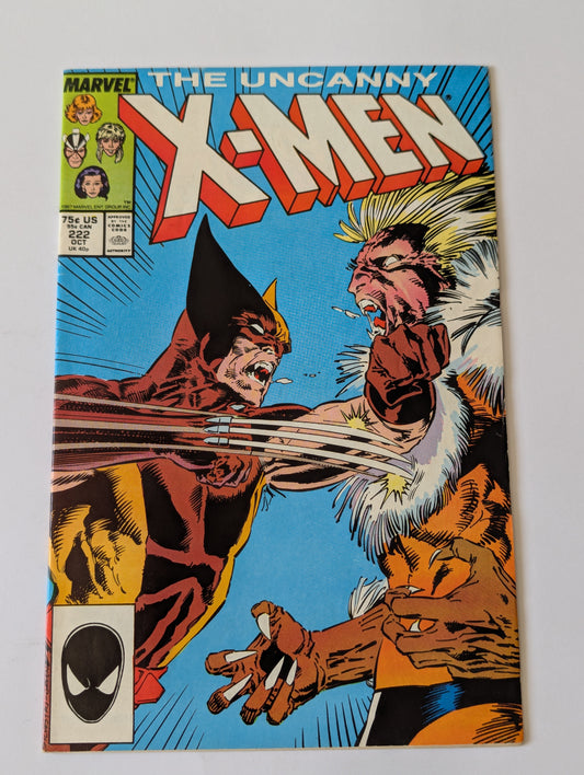 Uncanny X-Men #222 Marvel Comic Book