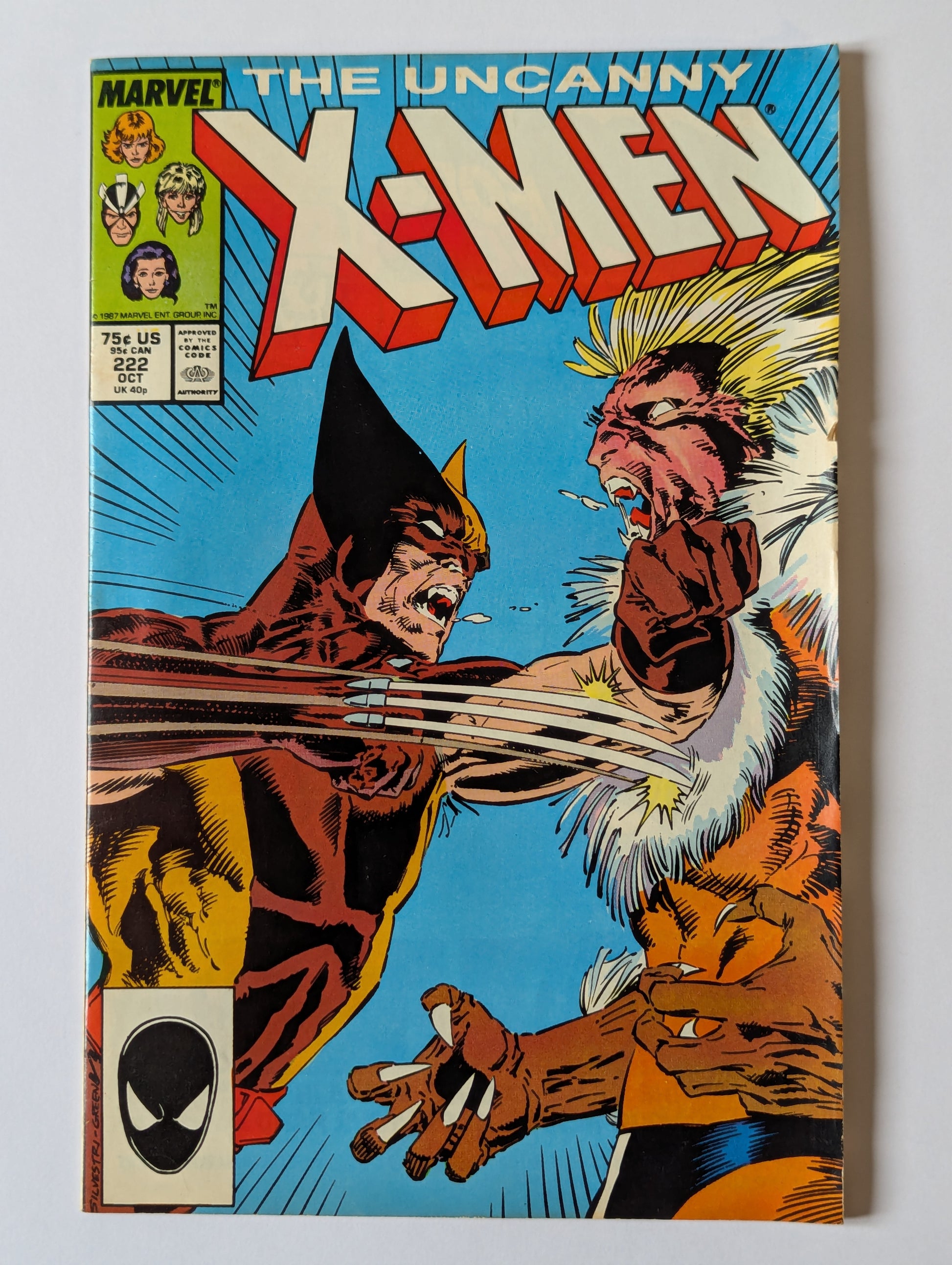 Uncanny X-Men #222 Marvel Comic Book