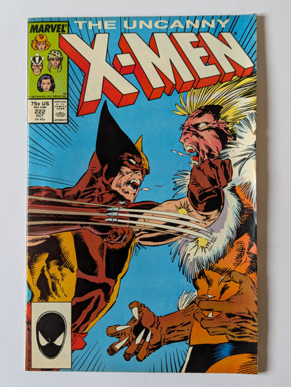 Uncanny X-Men #222 Marvel Comic Book
