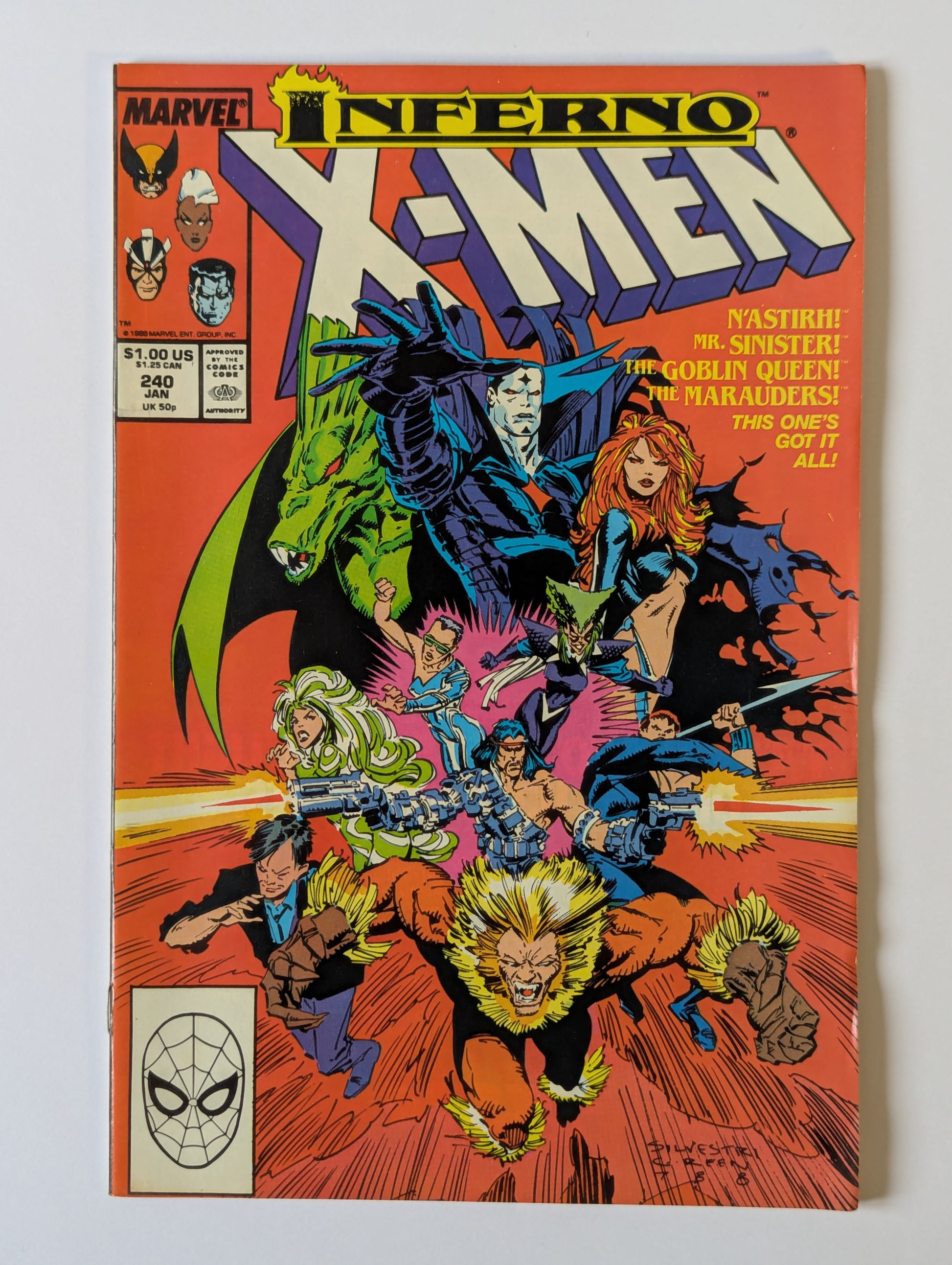 Uncanny X-Men #240 Marvel Comic Book