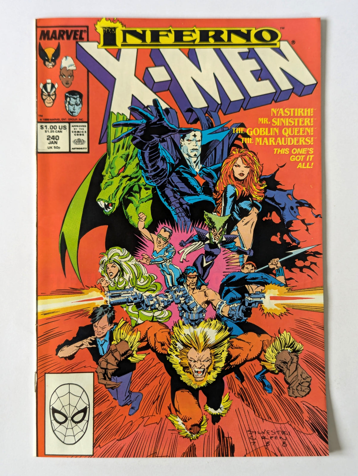 Uncanny X-Men #240 Marvel Comic Book