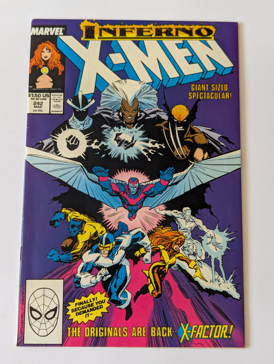 Uncanny X-Men #242 Marvel Comic Book