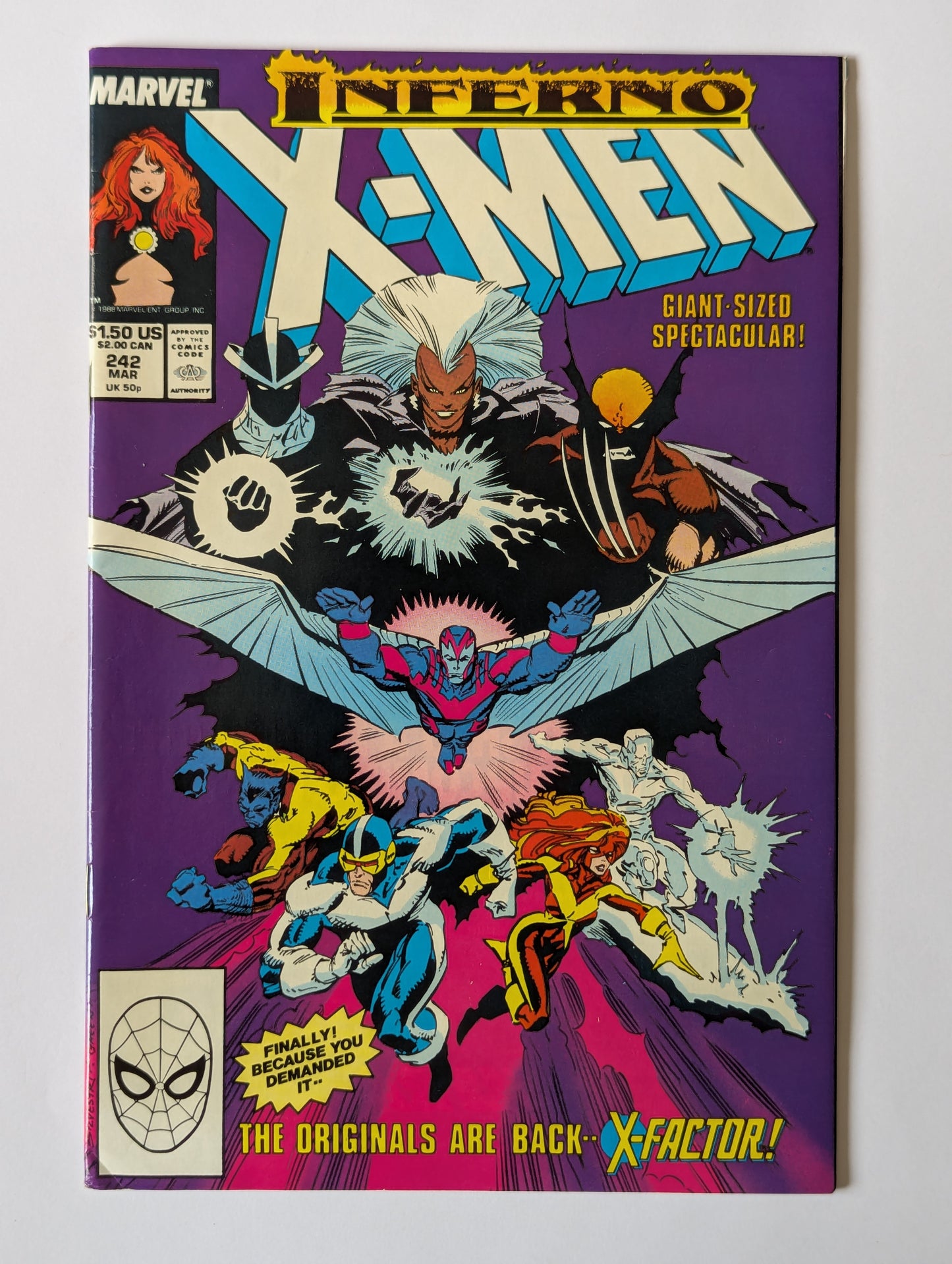Uncanny X-Men #242 Marvel Comics
