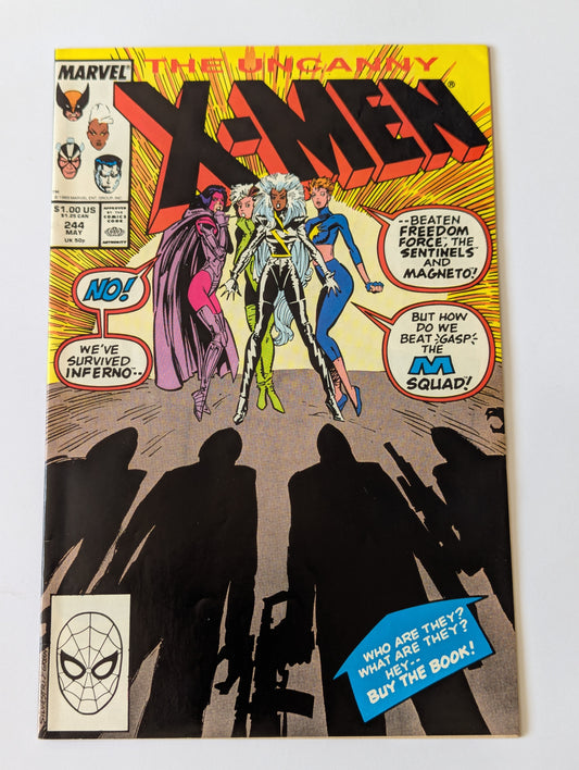 Uncanny X-Men #244 Marvel Comic Book First Appearance of Jubilee