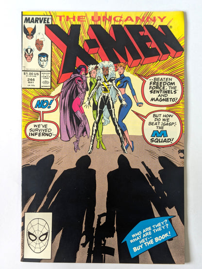 Uncanny X-Men #244 Marvel Comic Book