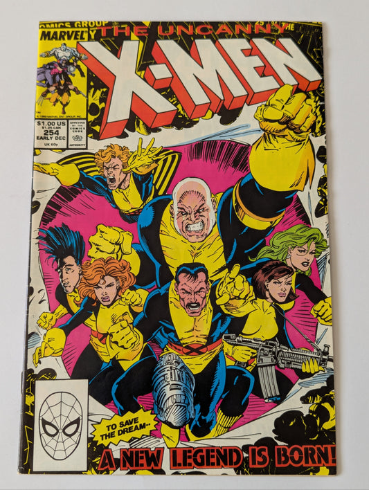 Uncanny X-Men #254 Marvel Comic Book