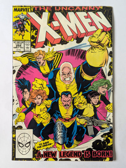 Uncanny X-Men #254 Marvel Comic Book