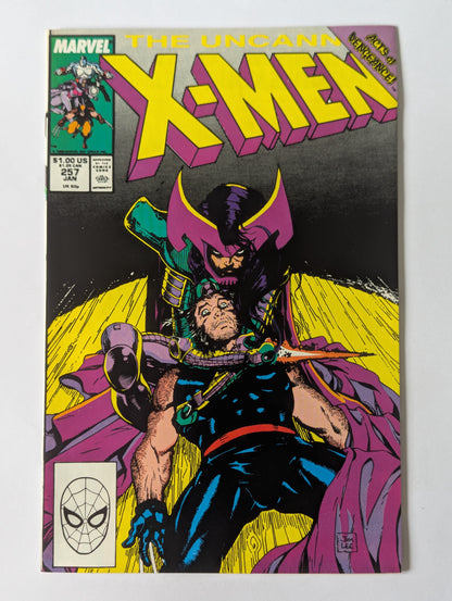 Uncanny X-Men #257 Marvel Comic Book