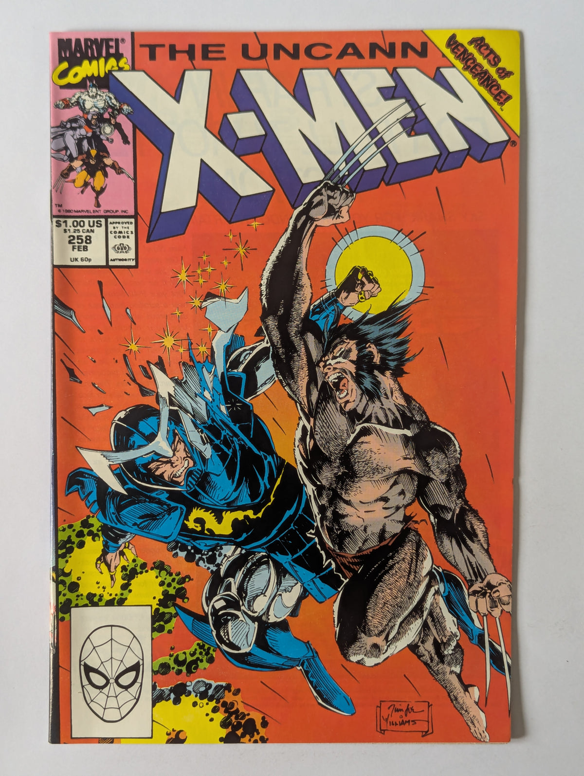 Uncanny X-Men #258 Marvel Comic Book