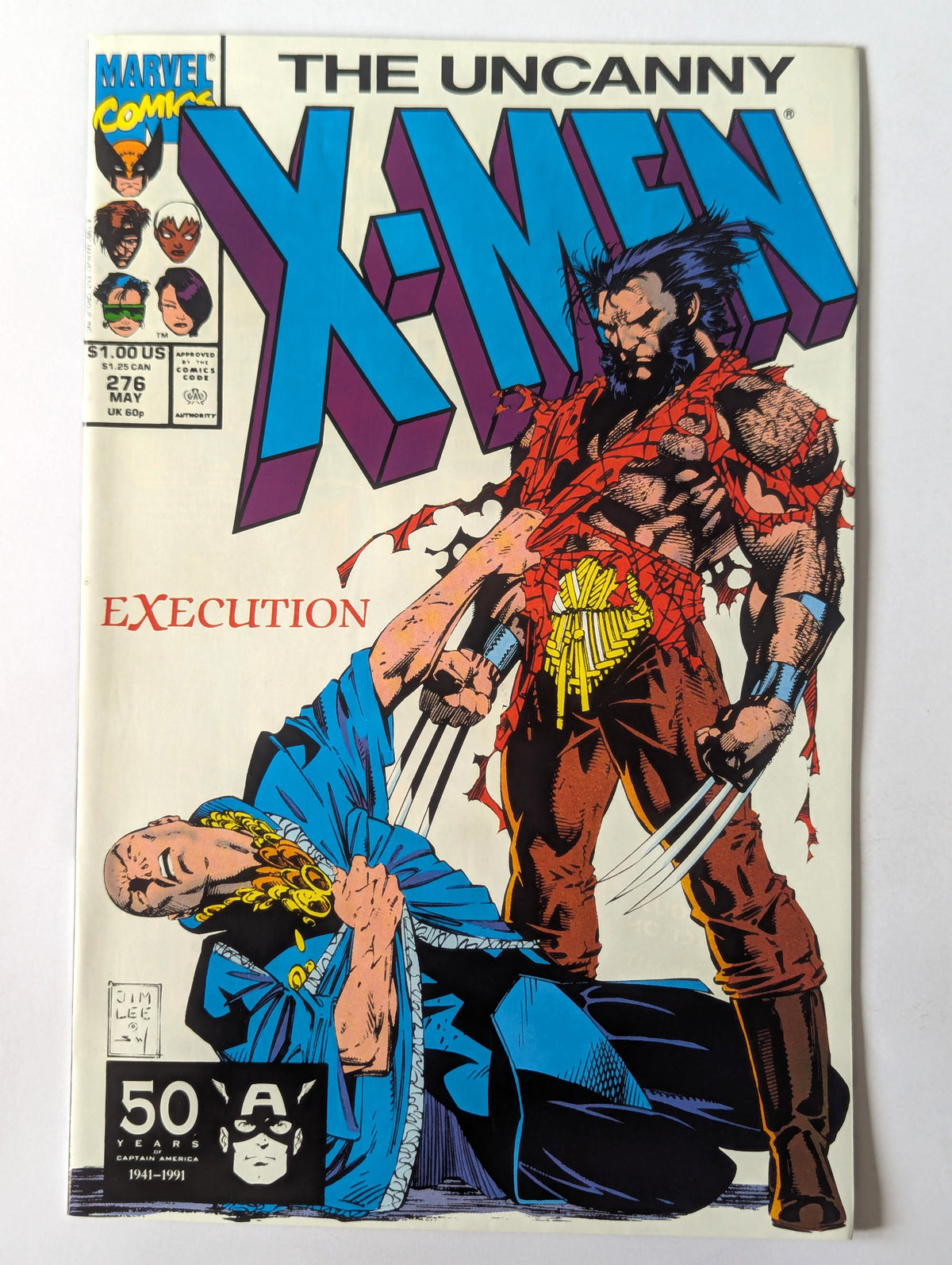Uncanny X-Men #276 Marvel Comic Book