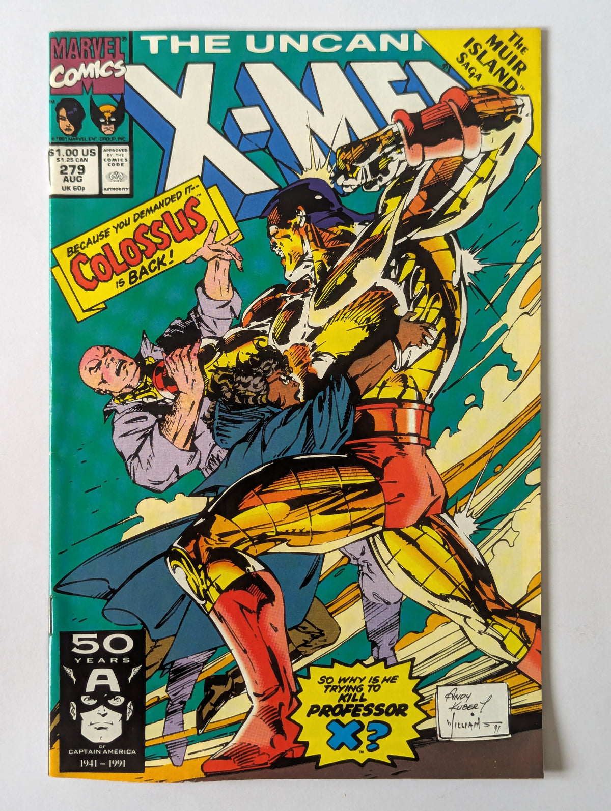 Uncanny X-Men #279 Marvel Comic Book