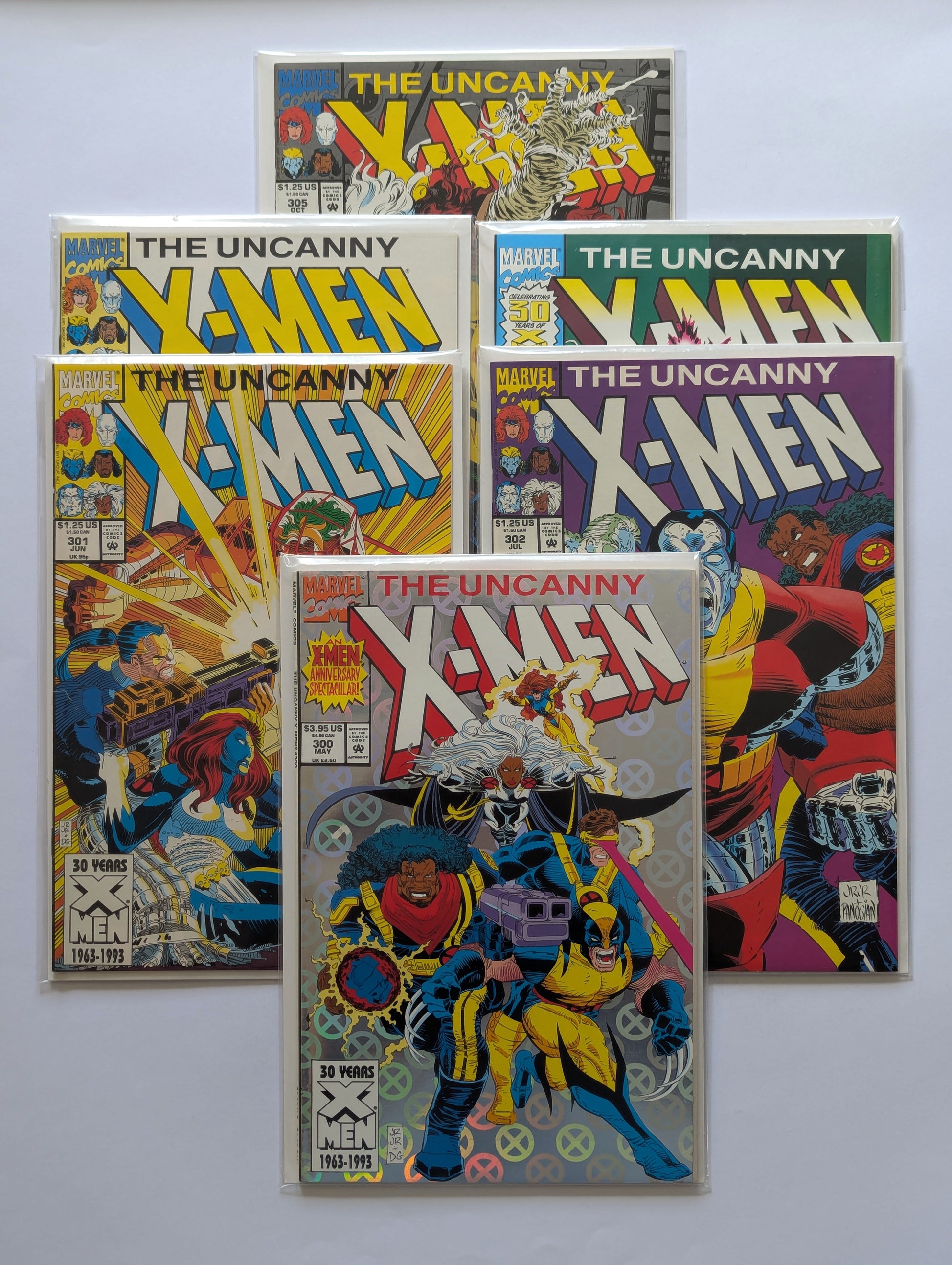 Uncanny X-Men #300-305 Marvel Comic Books