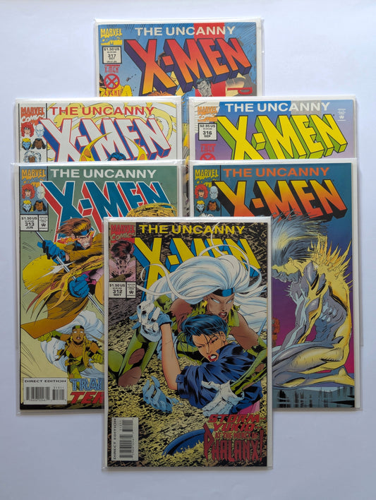 Uncanny X-Men #312-317 Marvel Comic Books