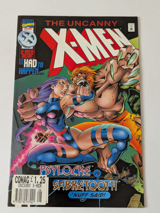 Uncanny X-Men #328 Marvel Comic Book