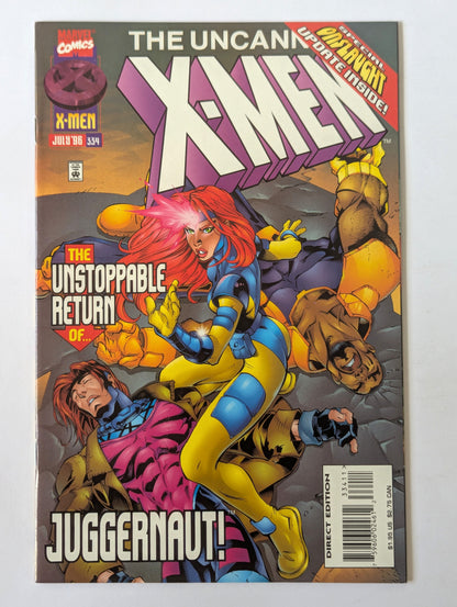 Uncanny X-Men #334 Marvel Comic Book