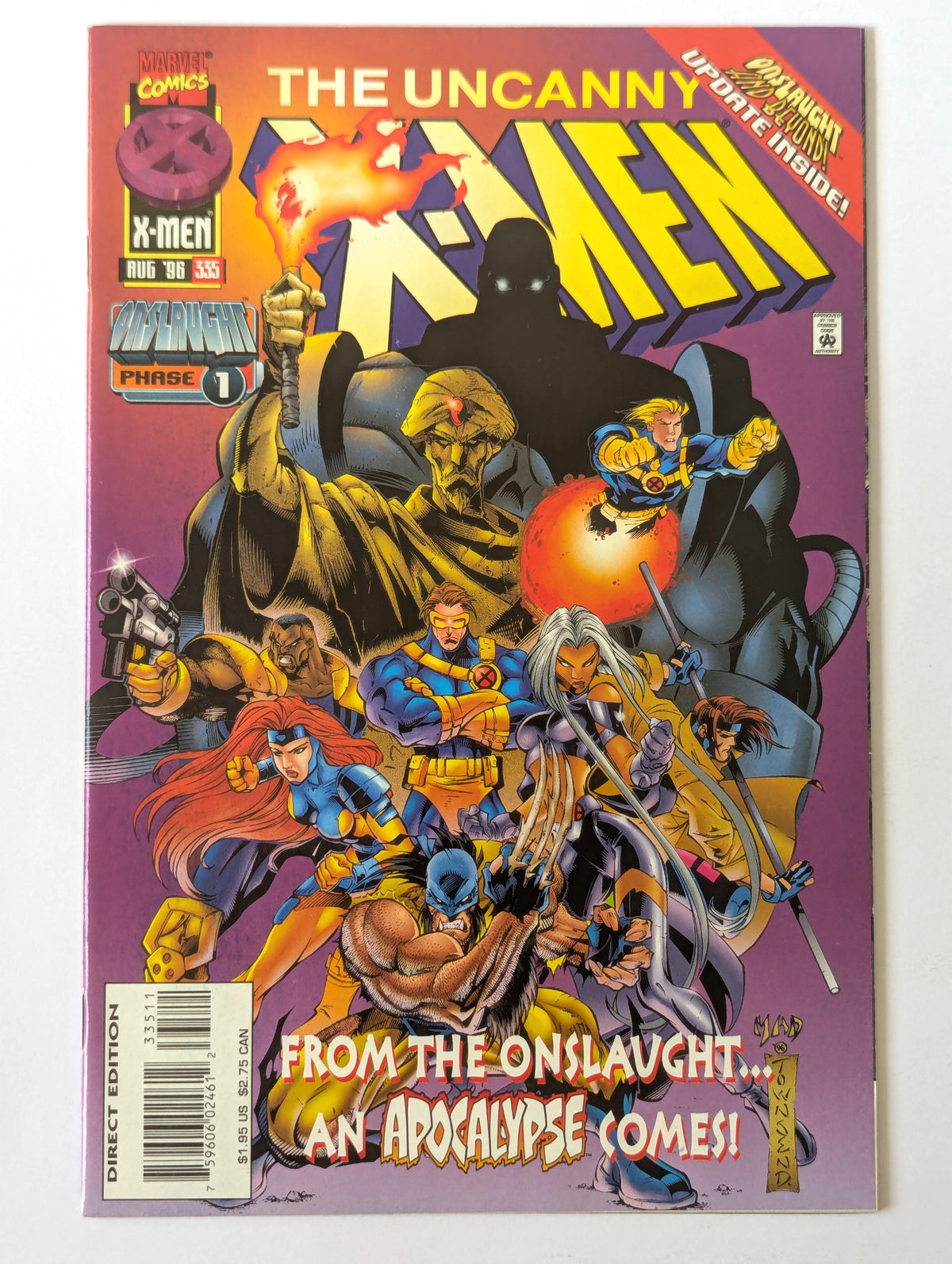 Uncanny X-Men #335 Marvel Comic Book