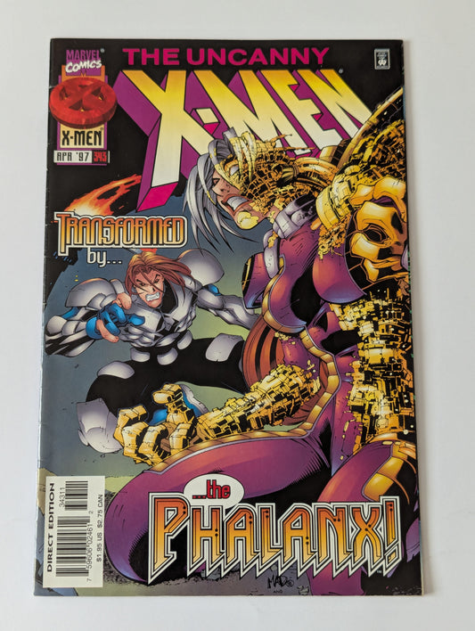 Uncanny X-Men #343 Marvel Comic Book