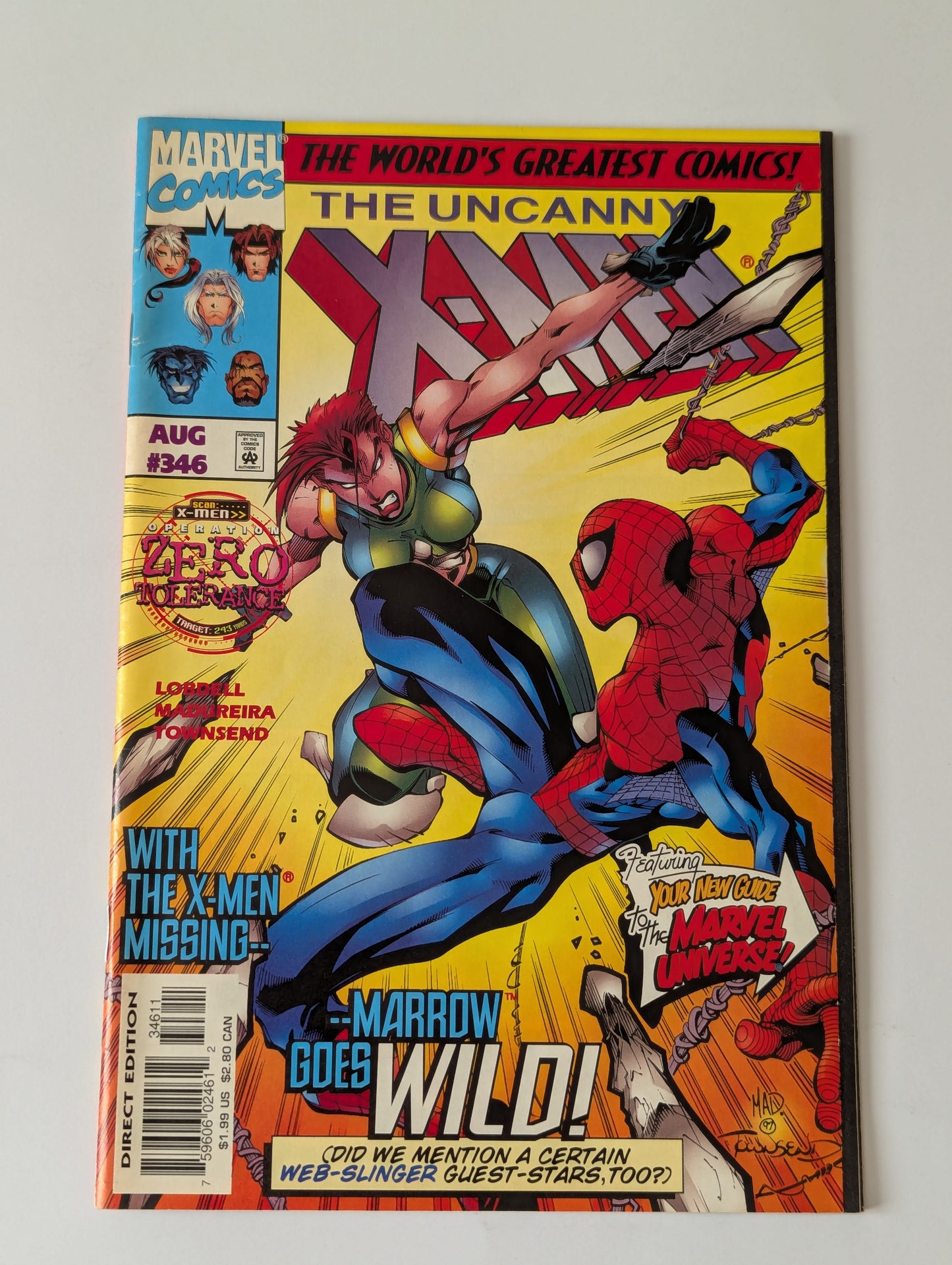 Uncanny X-Men #346 Marvel Comic Book