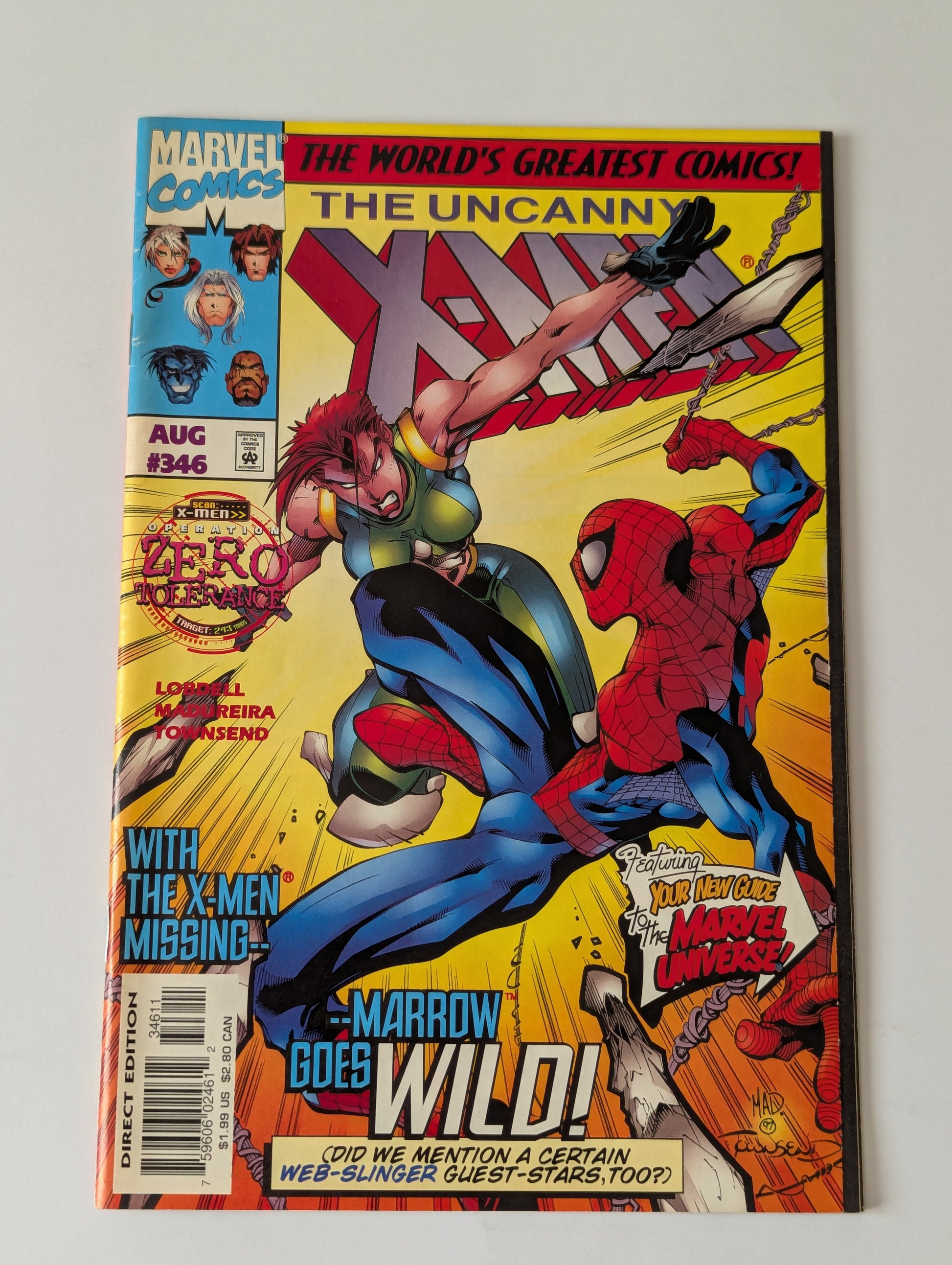 Uncanny X-Men #346 Marvel Comic Book