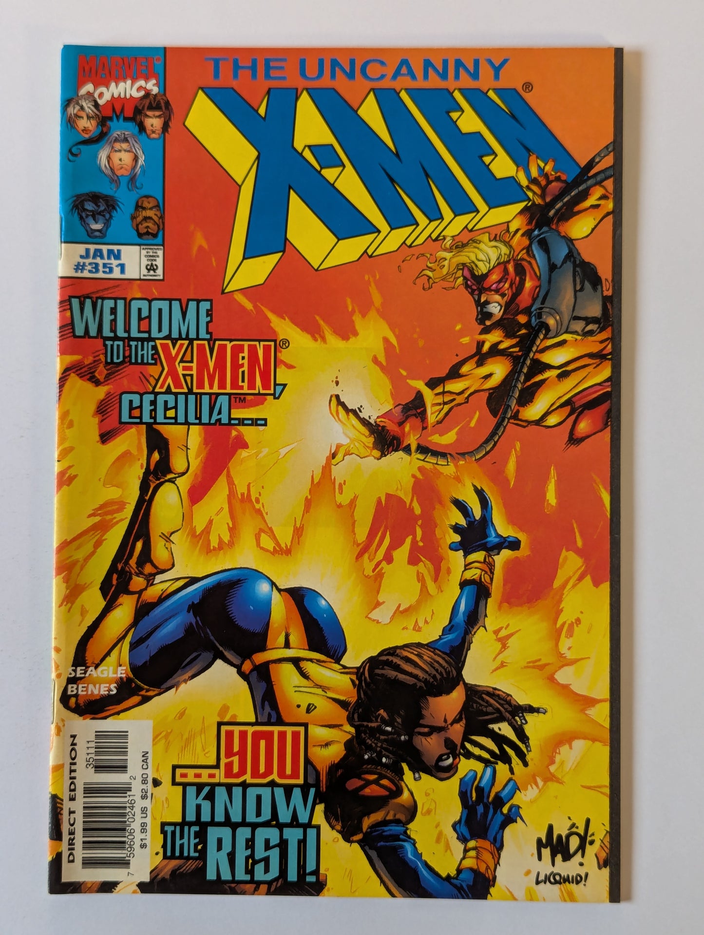 Uncanny X-Men #351 Marvel Comic Book