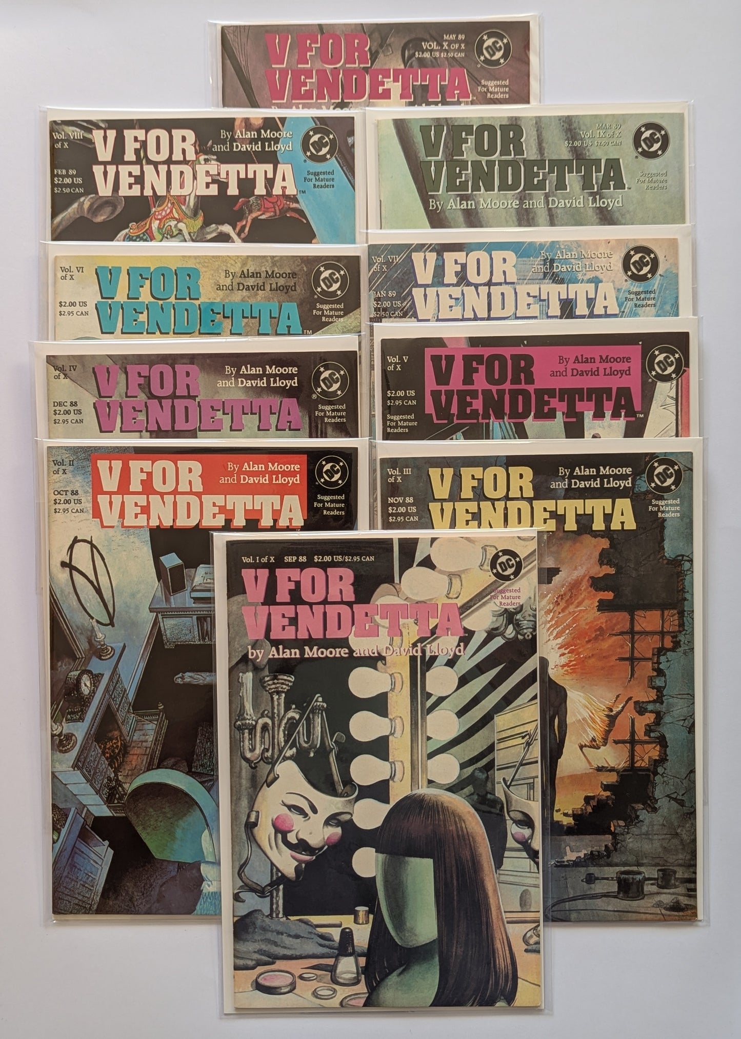 V for Vendetta Complete Series DC Comic Book Set