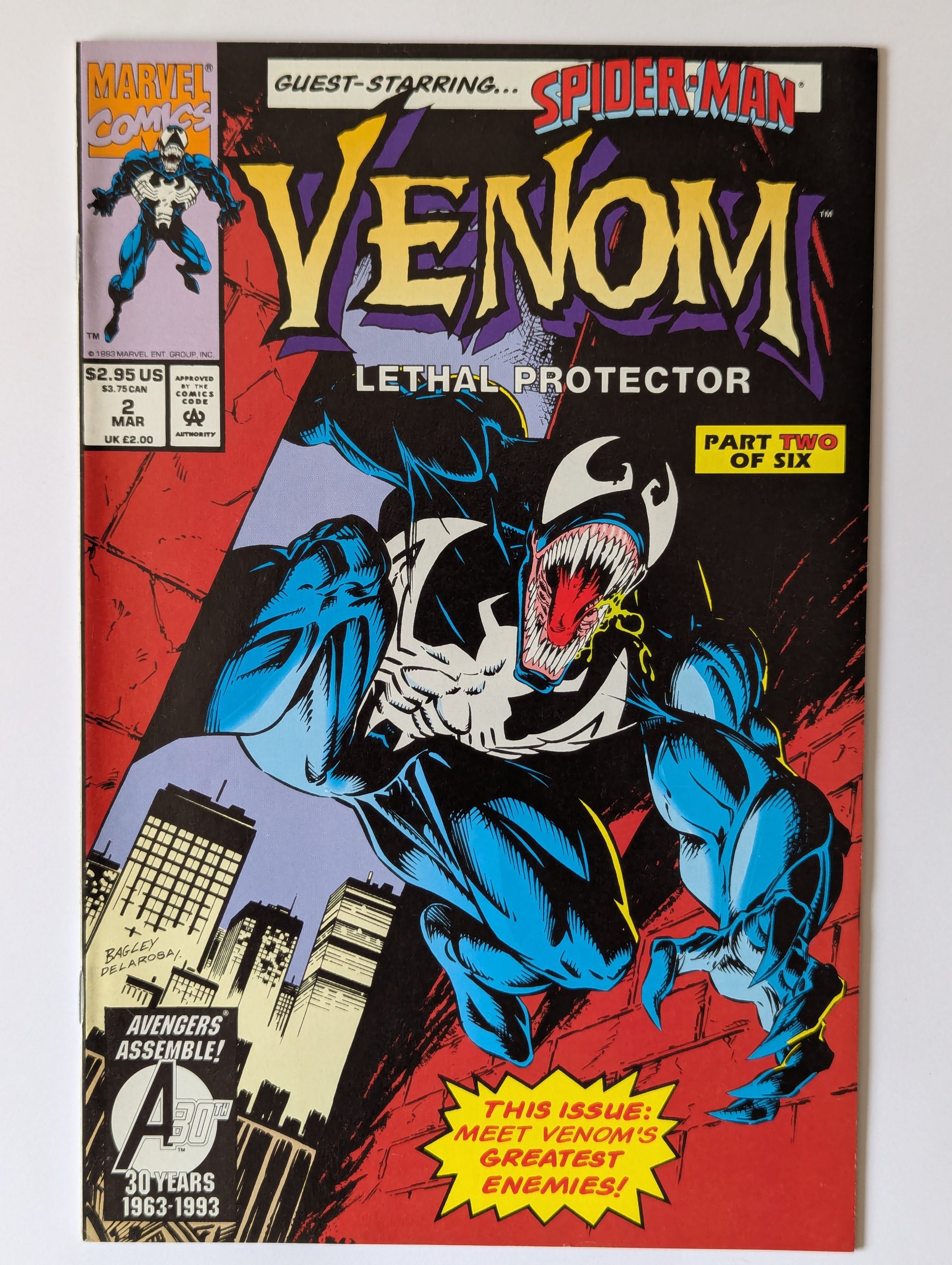 Venom Lethal Protector #2 Marvel Comic Book