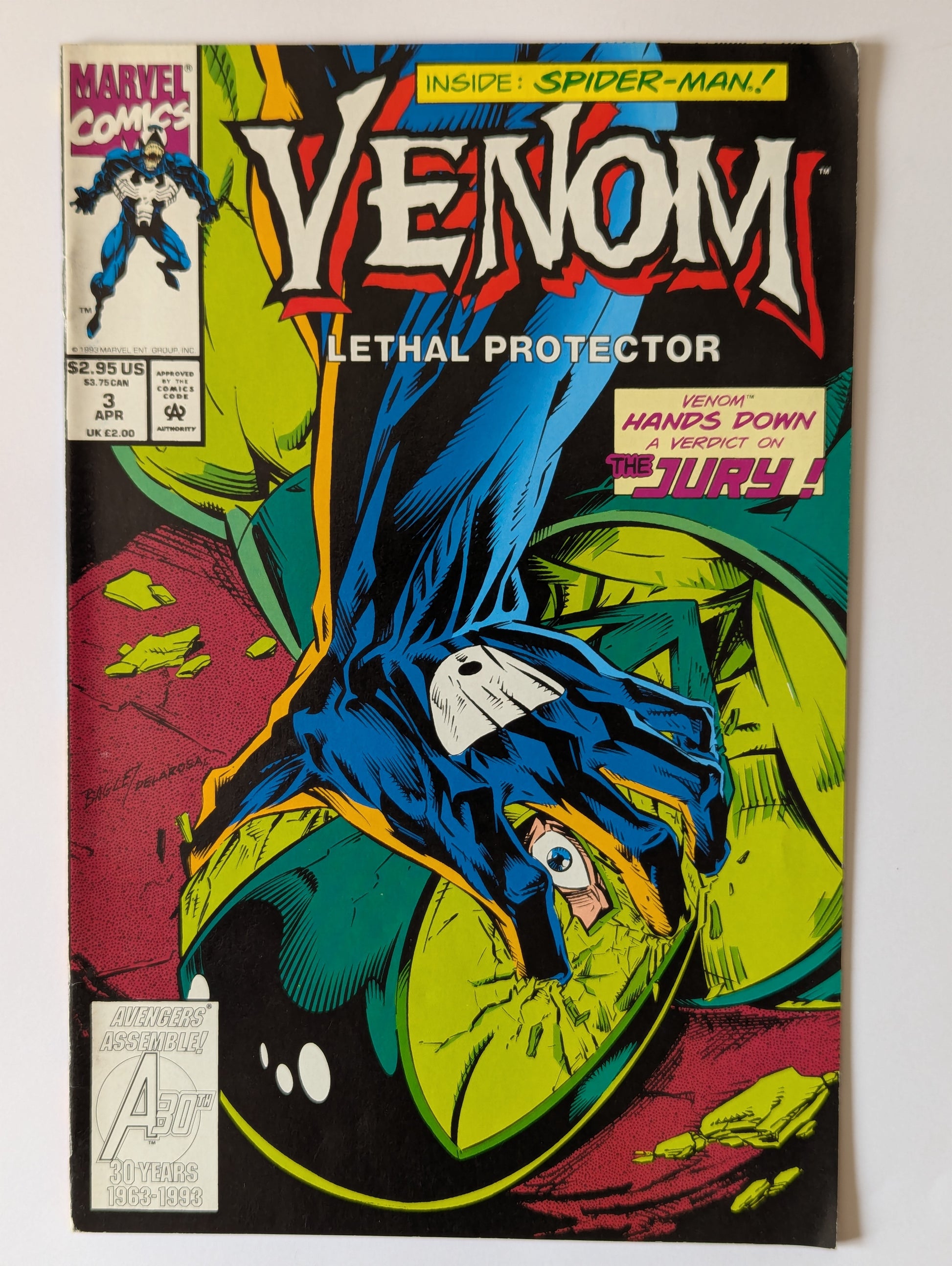 Venom Lethal Protector #3 Marvel Comic Book