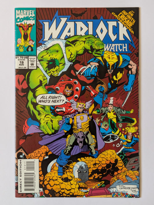Warlock and the Infinity Watch #19 Marvel Comic Book