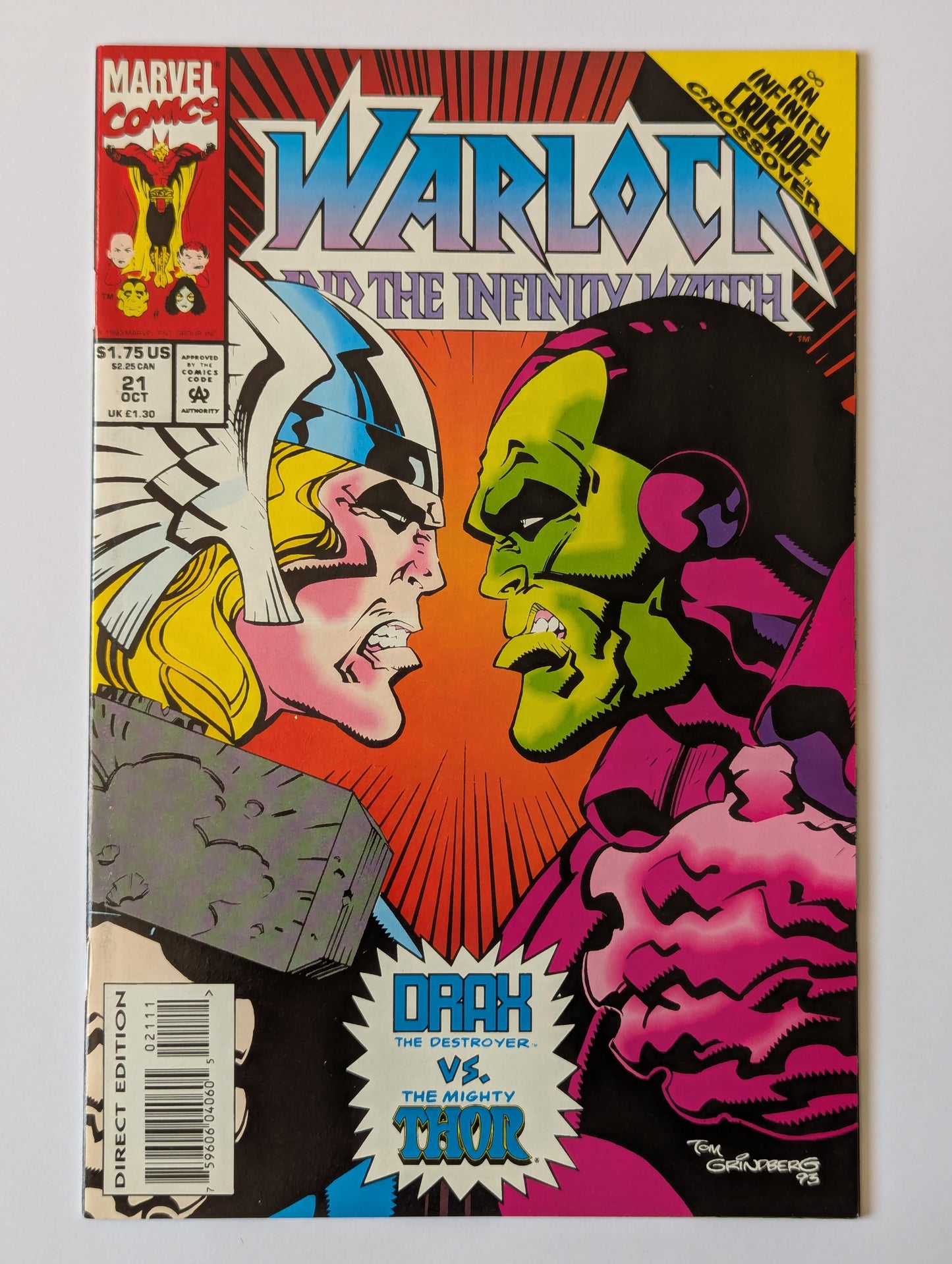 Warlock and the Infinity Watch #21 Marvel Comic Book