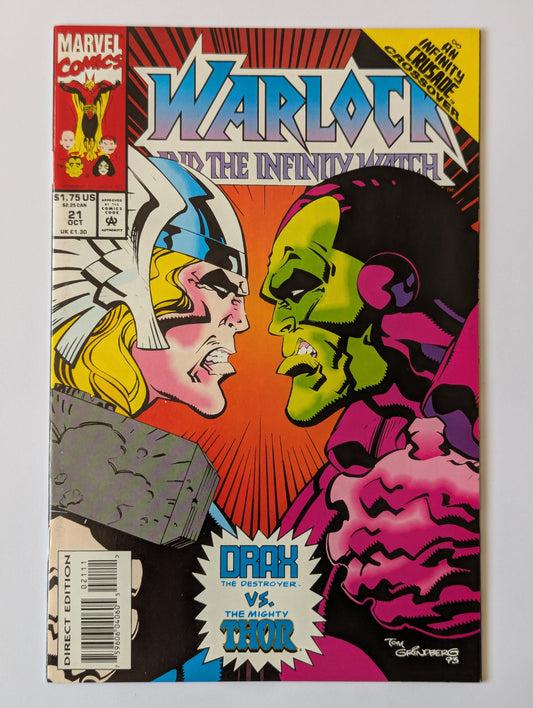 Warlock and the Infinity Watch #21 Marvel Comic Book