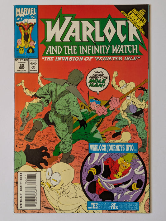 Warlock and the Infinity Watch #22 Marvel Comic Book