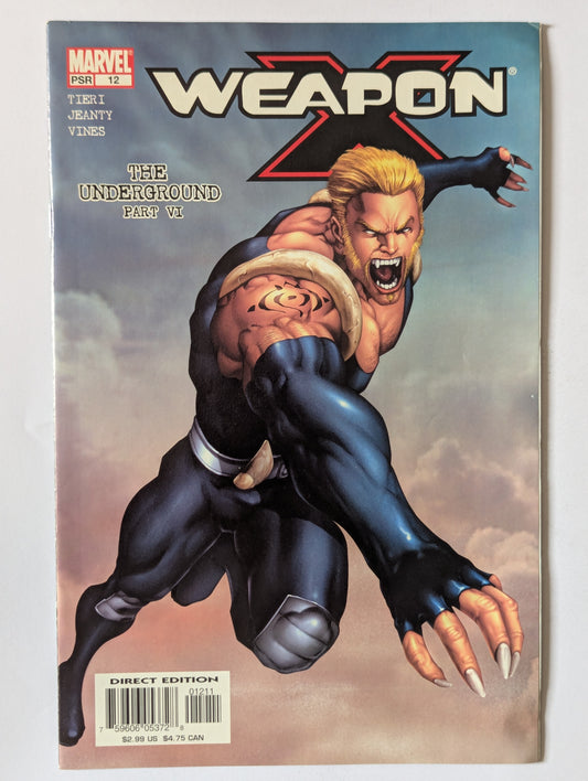 Weapon X #12 Marvel Comic Book