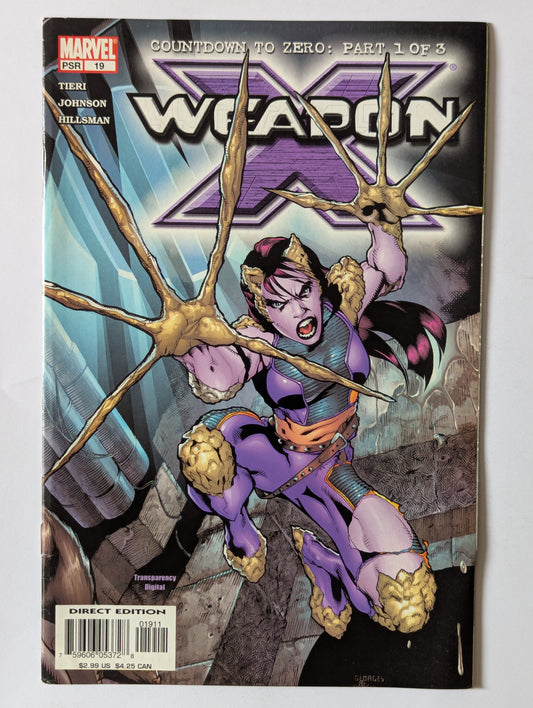 Weapon X #19 Marvel Comic Book