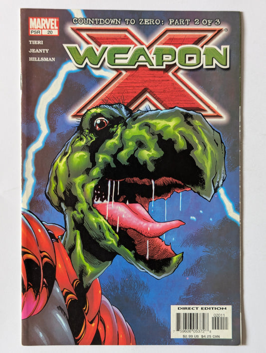 Weapon X #20 Marvel Comic Book