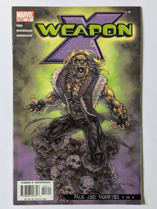 Weapon X #27 Marvel Comic Book