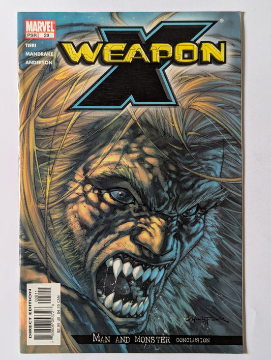 Weapon X #28 Marvel Comic Book