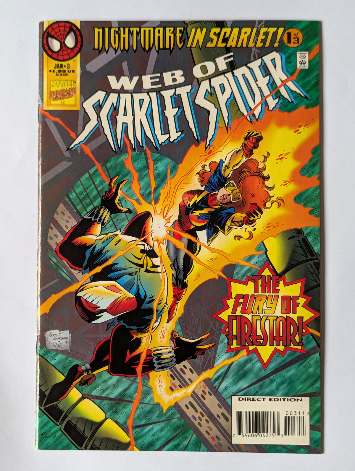 Web of Scarlet Spider #3 Marvel Comic Book