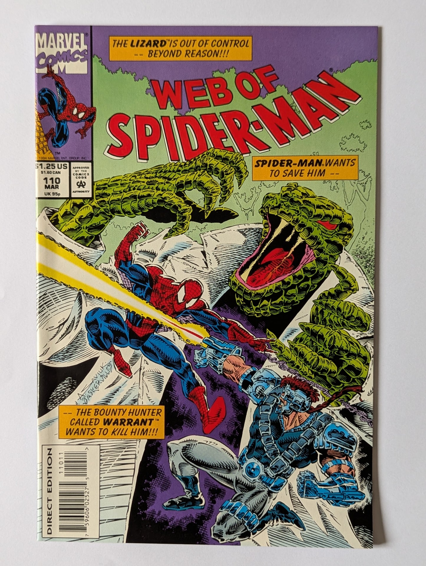 Web of Spider-Man #110 Marvel Comic Book