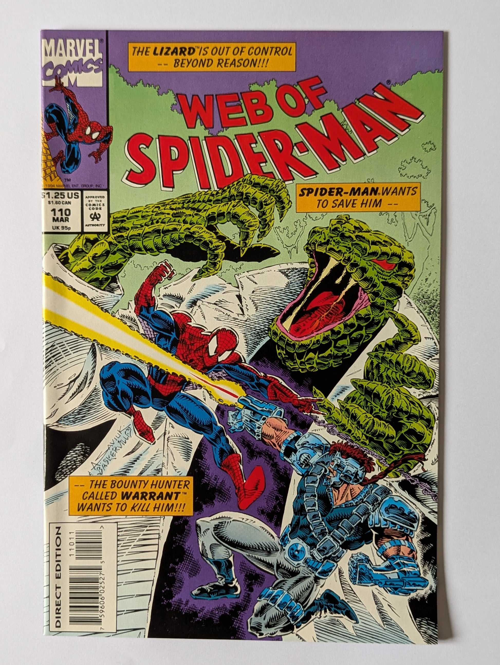 Web of Spider-Man #110 Marvel Comic Book