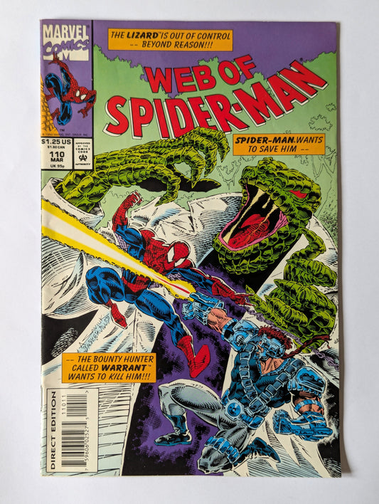 Web of Spider-Man #110 Marvel Comic Book