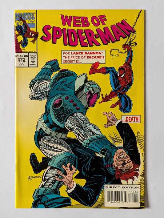 Web of Spider-Man #114 Marvel Comic Book