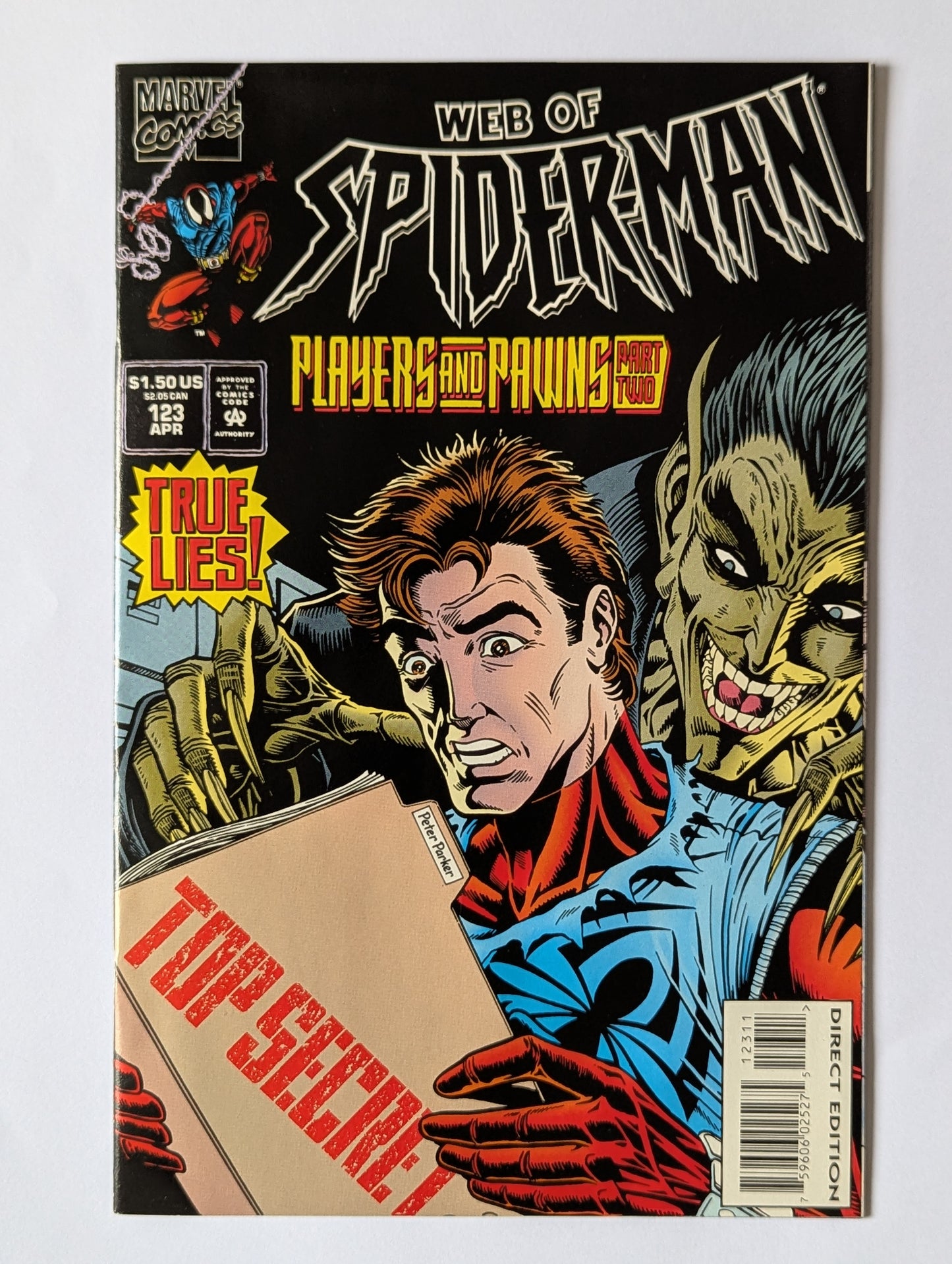 Web of Spider-Man #123 Marvel Comic Book