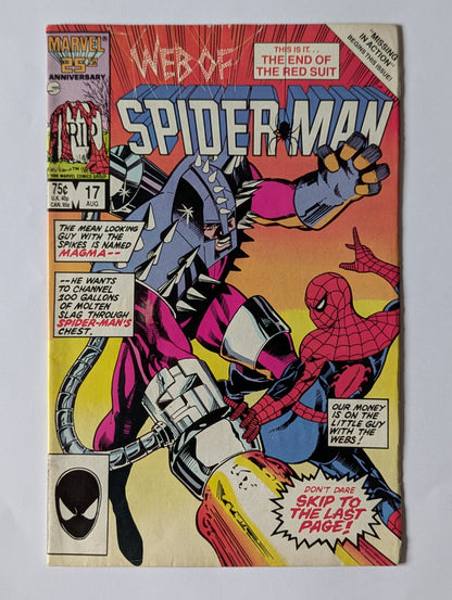 Web of Spider-Man #17 Marvel Comic Book