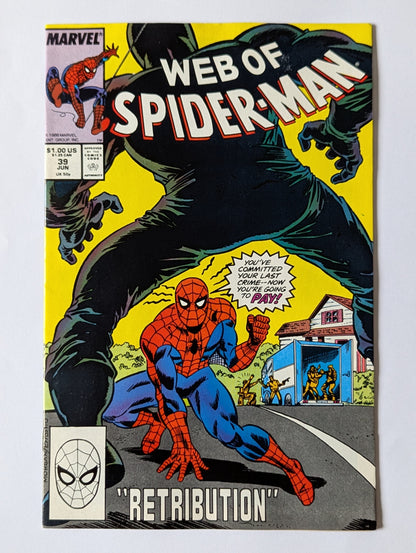 Web of Spider-Man #39 Marvel Comic Book