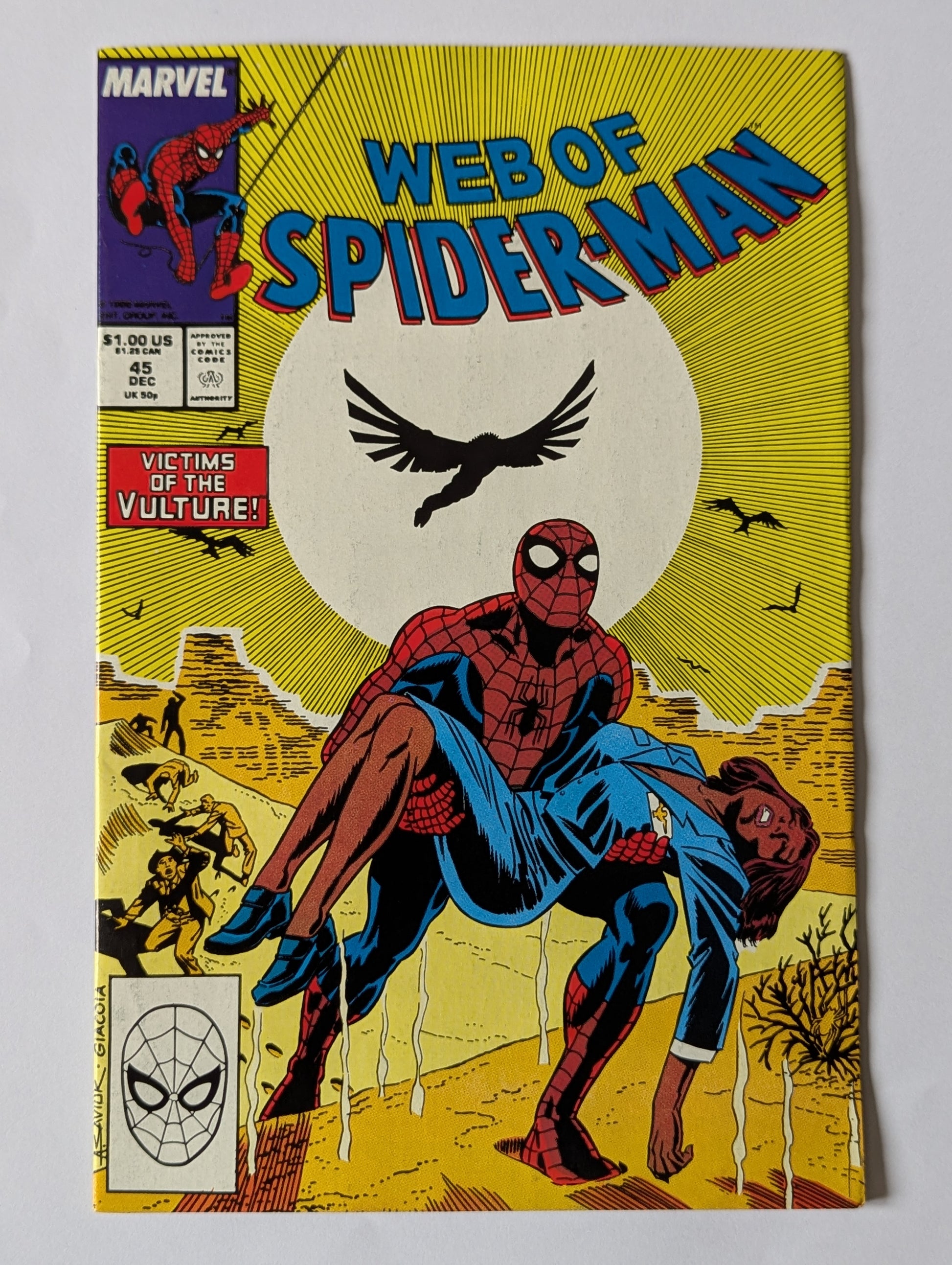 Web of Spider-Man #45 Marvel Comic Book