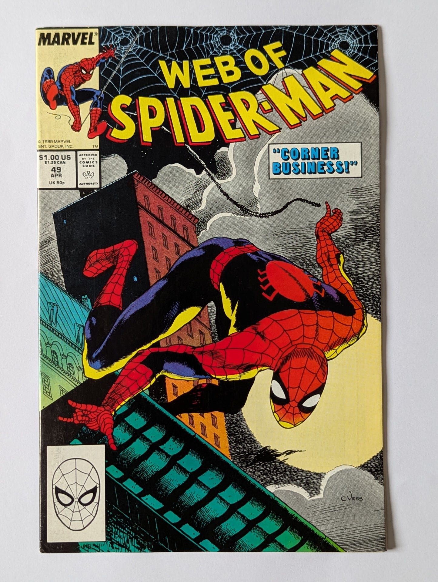 Web of Spider-Man #49 Marvel Comic Book