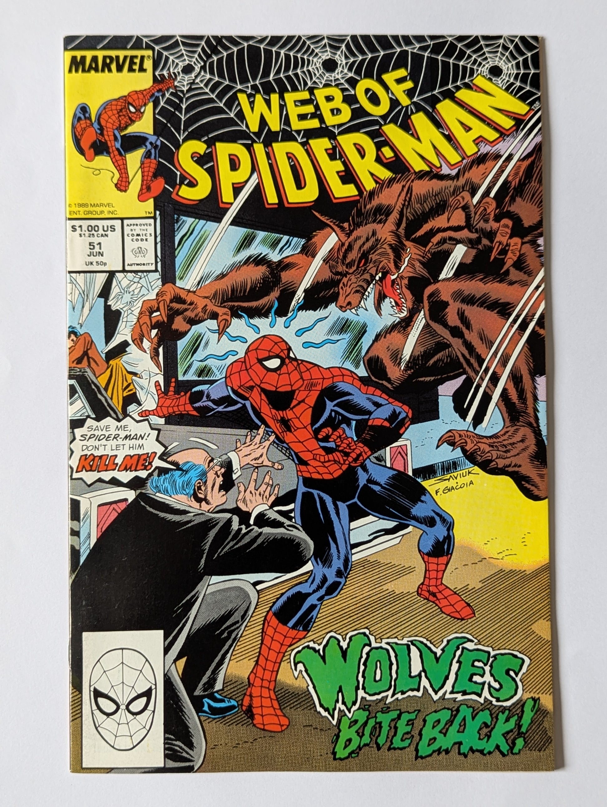 Web of Spider-Man #51 Marvel Comic Book